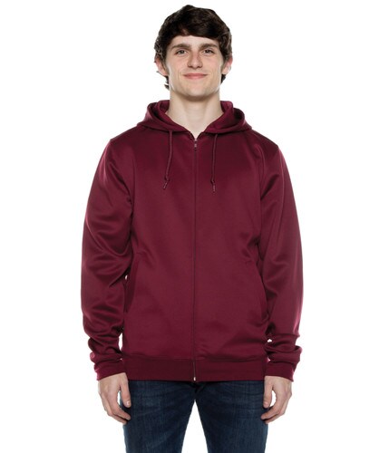 Air Layer Tech Zip Hoodie Burgandy