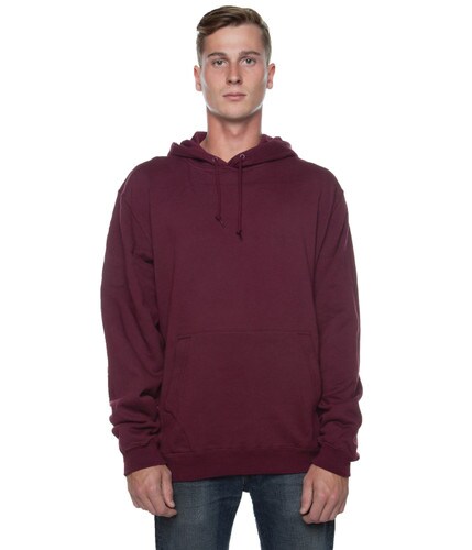 Basic Mid-Weight Hoodie Dark Red