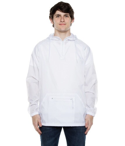 Nylon Packable Pullover White